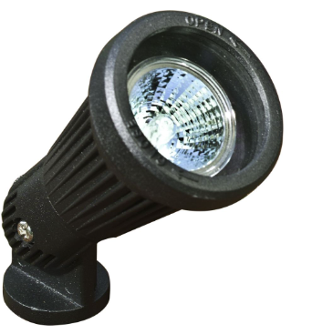 Dabmar Lighting LV200-L7-65K-B LED 2 Pin Cast Aluminum Spot Light, Color Temperature 6500K, Black Finish