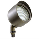 Dabmar Lighting LV27-L9-30K-WBS LED Cast Brass Spot Light with hood, Color Temperature 3000K, Weathered Brass Finish