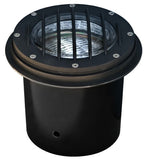 Dabmar Lighting LV305-L9-64K-B LED Cast Aluminum In-Ground Well Light w/ Grill, Color Temperature 6400K, Black Finish