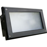 Dabmar Lighting FG2000-L9-30K-B Fiberglass Open Face Step Light, G24, Color Temperature 3000K, Black Finish