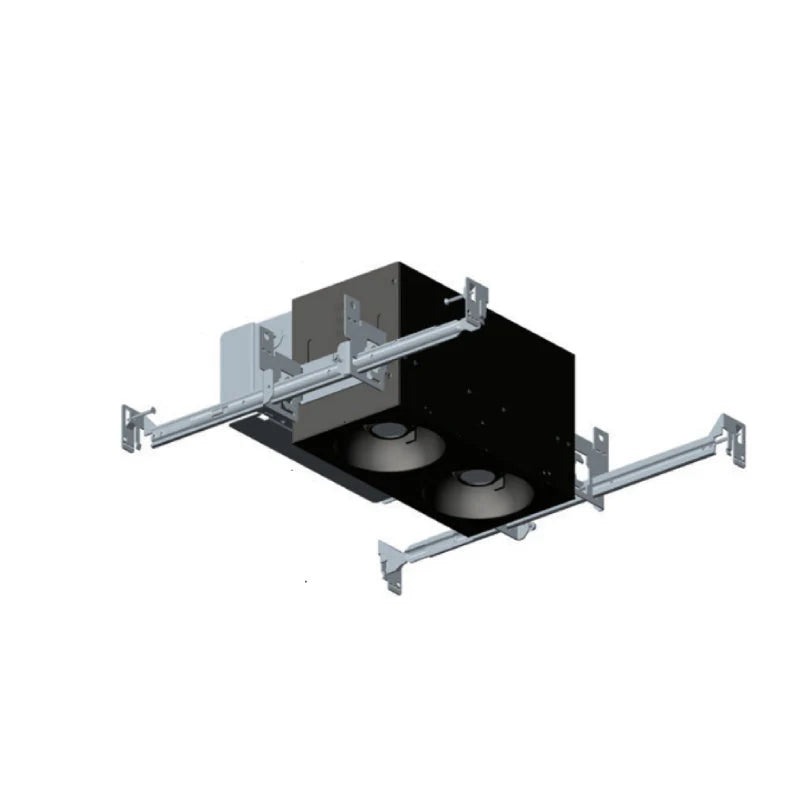 Visual Comfort Architectural EMOH12FLON120ELVB Element EMOH 1x2 24W LED Multiples Open Housing, Flanged - Black