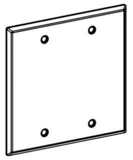 ORBIT 2-BC Weather-Proof Two Gang Almuminum Blank Cover
