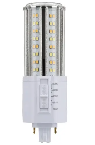Satco S21413 LED PL Bulb, Direct Wire, G24d, Wattage 14W, Voltage 120V/277V. Multi-Color Temperature
