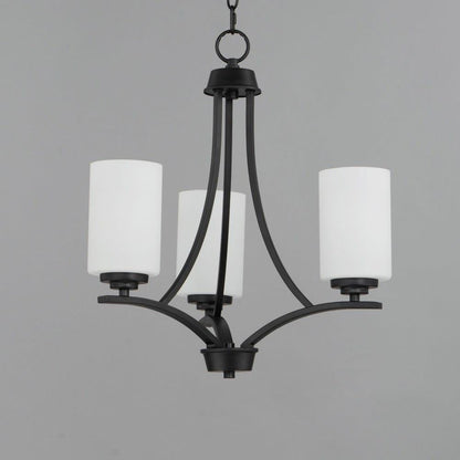 Maxim Lighting 20033SWSBR Deven 3 Light 18 Inch Satin Brass Chandelier Ceiling Light - Lifestyle Angle View
