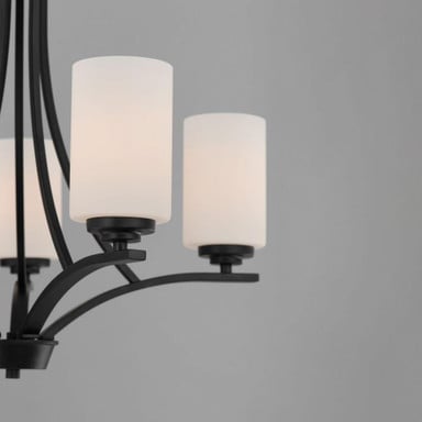 Maxim Lighting 20035SWOI Deven Chandelier close-up detail