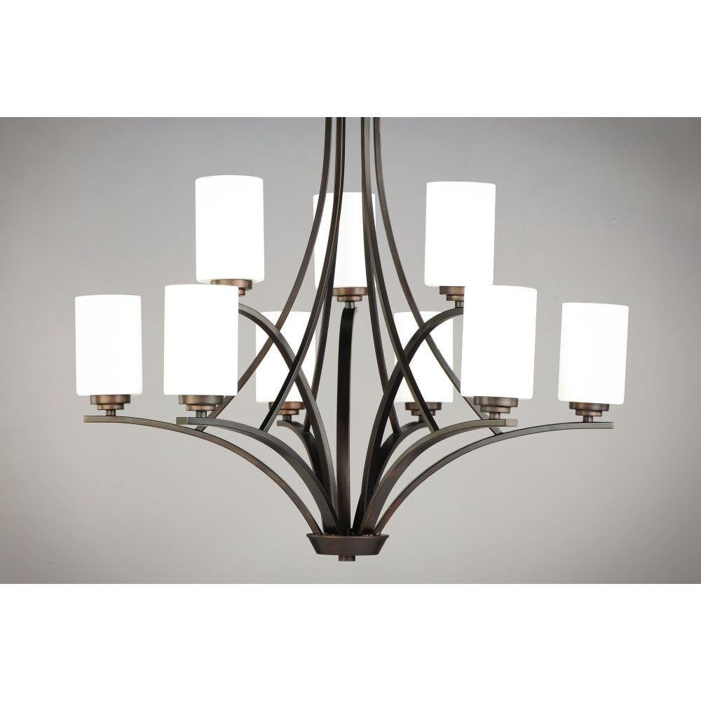 Maxim Lighting 20036SWOI Deven 9 Light Chandelier Close-Up Detail View
