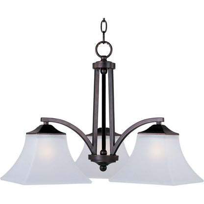 Maxim Lighting 20094FTOI Aurora 3 Light Oil Rubbed Bronze Chandelier Ceiling Light