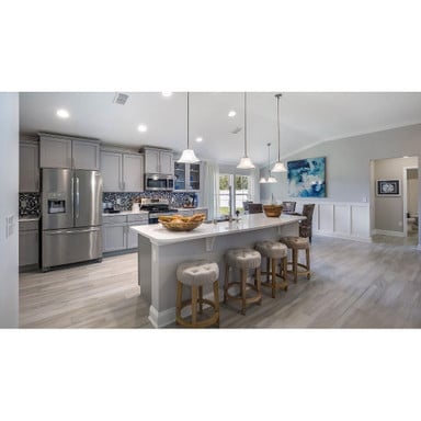 Maxim Lighting Aurora 3 Light Chandelier lifestyle kitchen setting