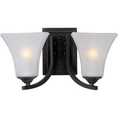 Maxim Lighting 20099FTOI Aurora 2 Light 13.5 inch Oil Rubbed Bronze Bath Vanity Wall Light