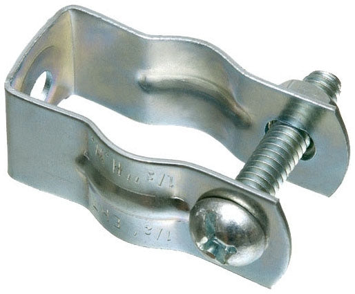 Arlignton 2010 #1" Conduit Hanger w/ Bolt & Nut, Steel Finish