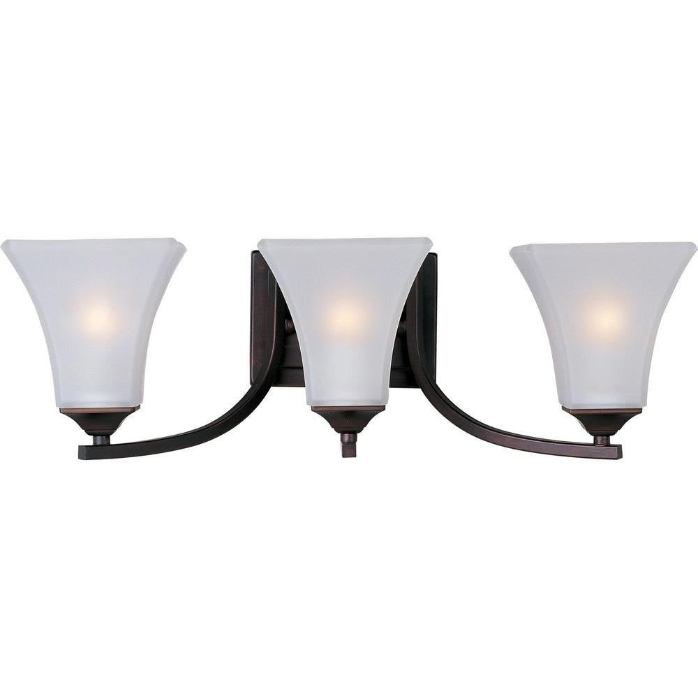 Maxim Lighting 20100FTOI Aurora 3 Light Oil Rubbed Bronze Bath Vanity Wall Light