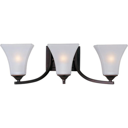 Maxim Lighting 20100FTSN Aurora 3 Light Satin Nickel Bath Vanity Wall Light - alternate product view