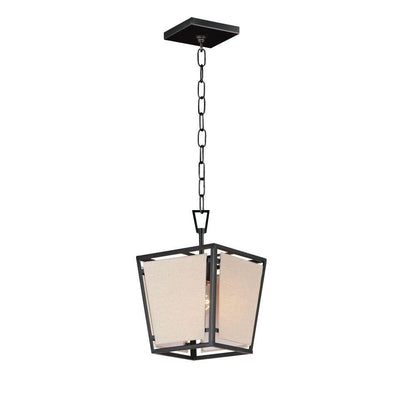 Maxim Lighting 20261CVBK Montauk 1 Light 9 inch Black Pendant Ceiling Light - White Background Product Shot
