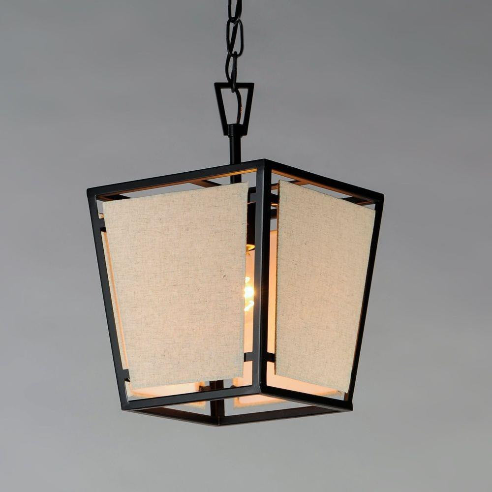 Maxim Lighting 20261CVBK Montauk 1 Light 9 inch Black Pendant Ceiling Light - Close Up Lifestyle
