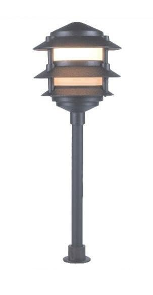 Orbit 2030-F-SA 3-TIER LOW-VOLTAGE FROSTED PAGODA LIGHT Sand Finish
