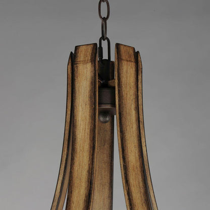 Maxim Lighting 20345DWAR Basque Chandelier Top Detail in Driftwood Finish