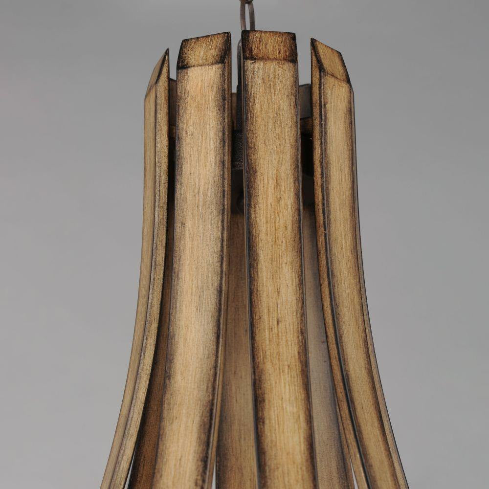 Maxim Lighting 20348DWAR Basque Chandelier Driftwood Finish Close-Up Detail
