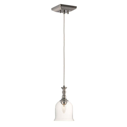 Maxim Lighting 20471CLPN Centennial 1 Light Polished Nickel Mini Pendant Ceiling Light