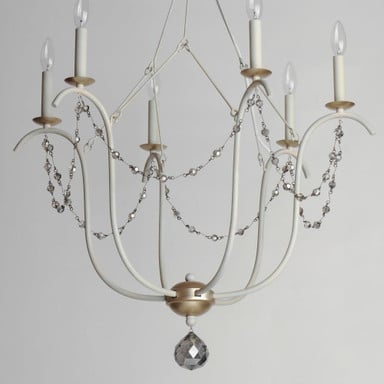 Maxim Lighting 20486ECVG Formosa 6 Light Chandelier Top Angle View