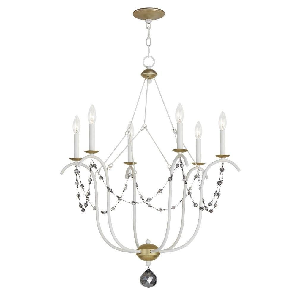 Maxim Lighting 20486ECVG Formosa 6 Light Chandelier Ecru/Venetian Gold Alternate View