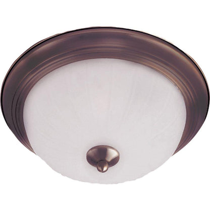 Maxim Lighting 5831FTOI Essentials 2 Light 13.5 Inch Oil Rubbed Bronze Flush Mount Ceiling Light