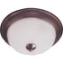Maxim Lighting 5831FTOI Essentials 2 Light 13.5 Inch Oil Rubbed Bronze Flush Mount Ceiling Light