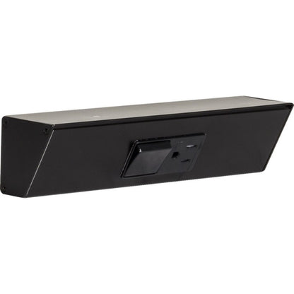 Task Lighting TRS9-1B-BK 9" Angled Power Strip, 1 Black Single Receptacle / Switch, Black