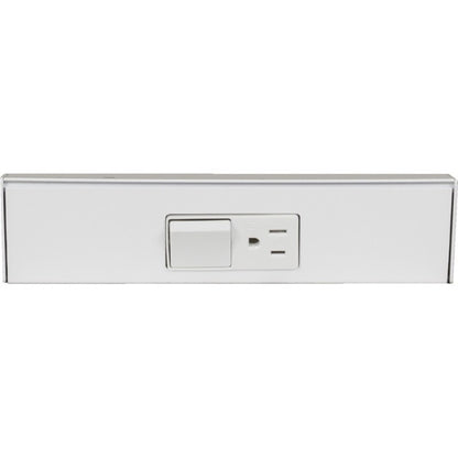 Task Lighting TRS9-1W-WT  9" Angled Power Strip, 1 White Single Receptacle / Switch, White