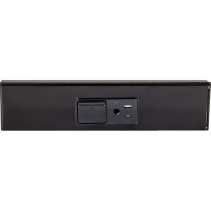 Task Lighting TRS9-1B-BK 9" Angled Power Strip, 1 Black Single Receptacle / Switch, Black