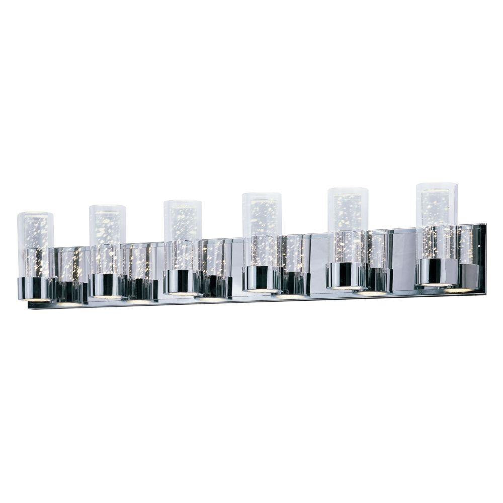 Maxim Lighting 20906CLPC Sync 12 Light 42 Inch Polished Chrome Bath Vanity Wall Light