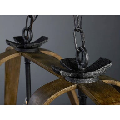 Maxim Lighting 20927BWIO Road House Chandelier Chain and Canopy Detail