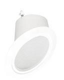 Nora Lighting NTM-617/45W 6" Super Sloped Baffle Trim, White Baffle / White Flange