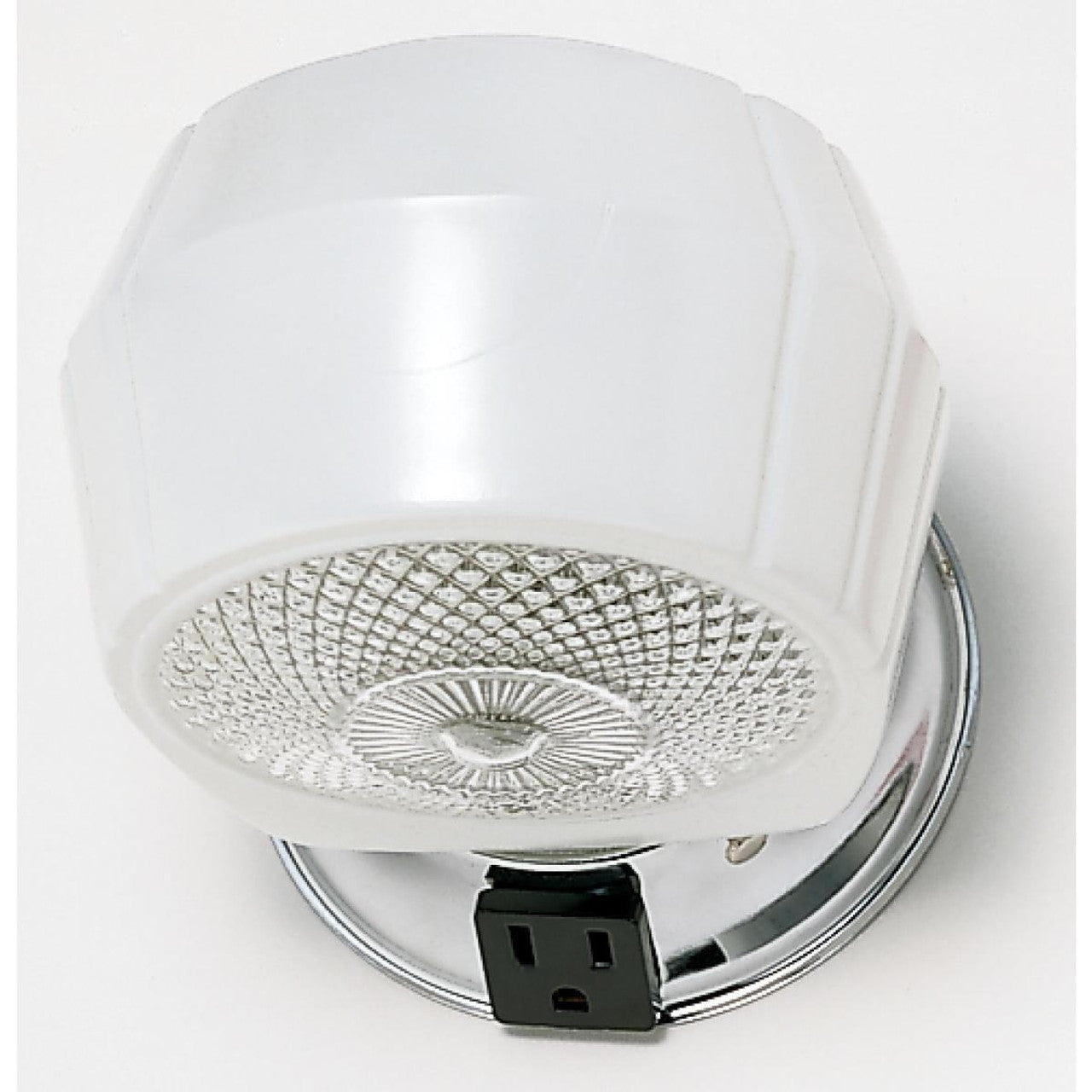 Nuvo SF77-121B 1 Light 5" Vanity Fixture, Crystal Accent Bottom Glass, Polished Brass Finish