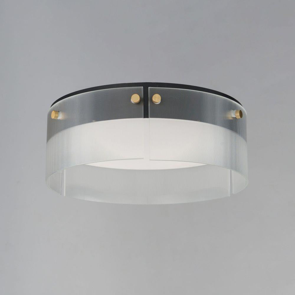 Maxim Lighting 21190CRBKNAB Spectre LED Flush Mount Matte Black Angle View - Lifestyle