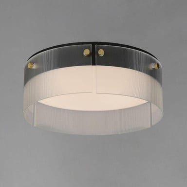 Maxim Lighting 21190CRBKNAB Spectre LED Flush Mount Matte Black Lower Angle View - Lifestyle