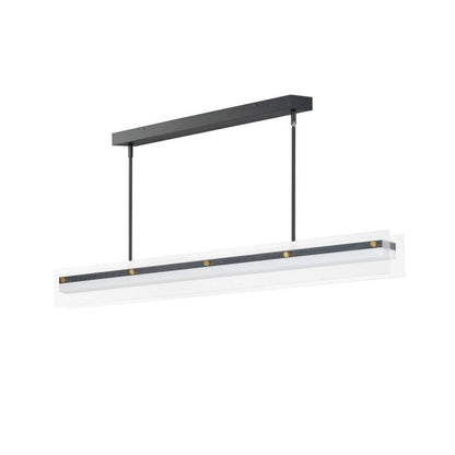 Maxim Lighting 21194CRBKNAB Spectre Linear Pendant - angle view with canopy