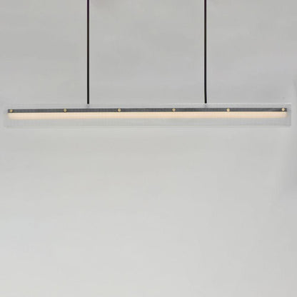 Maxim Lighting 21195CRBKNAB Spectre LED Linear Pendant - Illuminated Front View