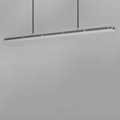 Maxim Lighting 21195CRBKNAB Spectre LED Linear Pendant - Illuminated Angled View