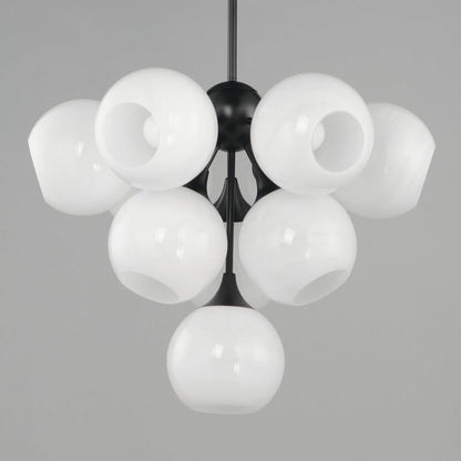 Maxim Lighting 21228MRBK Neve 10 Light Matte Black Pendant Ceiling Light Close-Up View