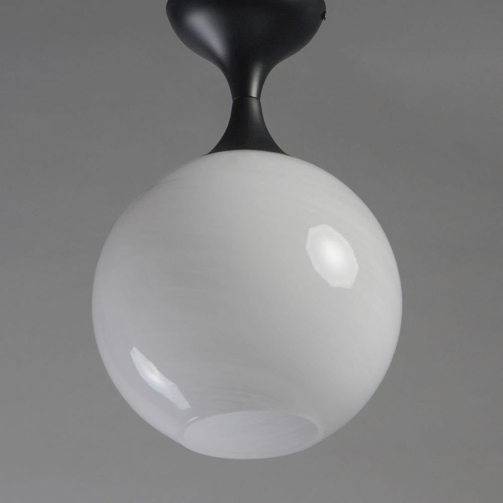 Maxim Lighting 21229MRBK Neve 1 Light Matte Black Semi Flush Mount Ceiling Light Close Up