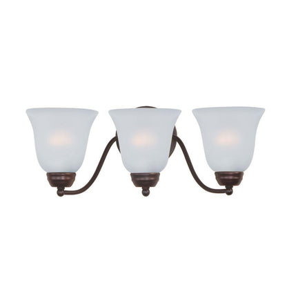 Maxim Lighting 2122FTOI Basix 3 Light 19 inch Oil Rubbed Bronze Bath Vanity Wall Light