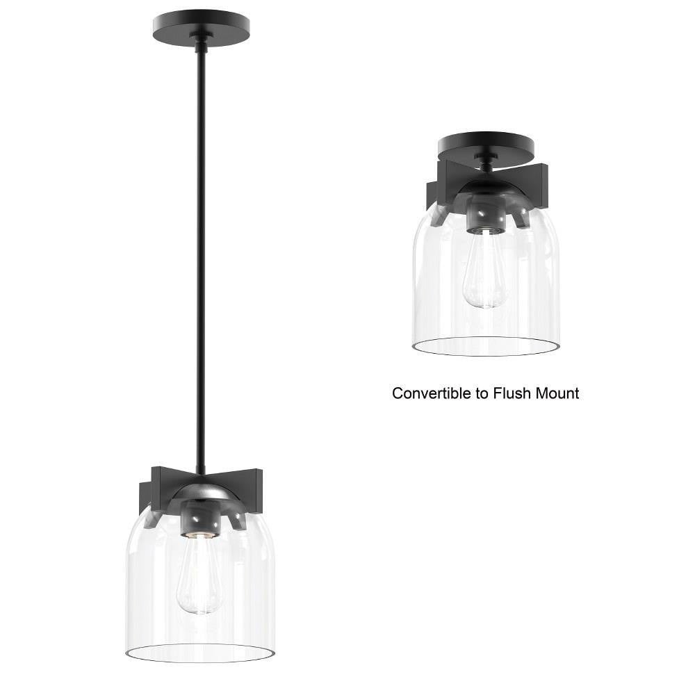 Maxim Lighting 21230MRNAB Scoop Pendant - Convertible to Flush Mount