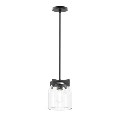 Maxim Lighting 21230CLBK Scoop 1 Light Black Pendant Ceiling Light Angle View