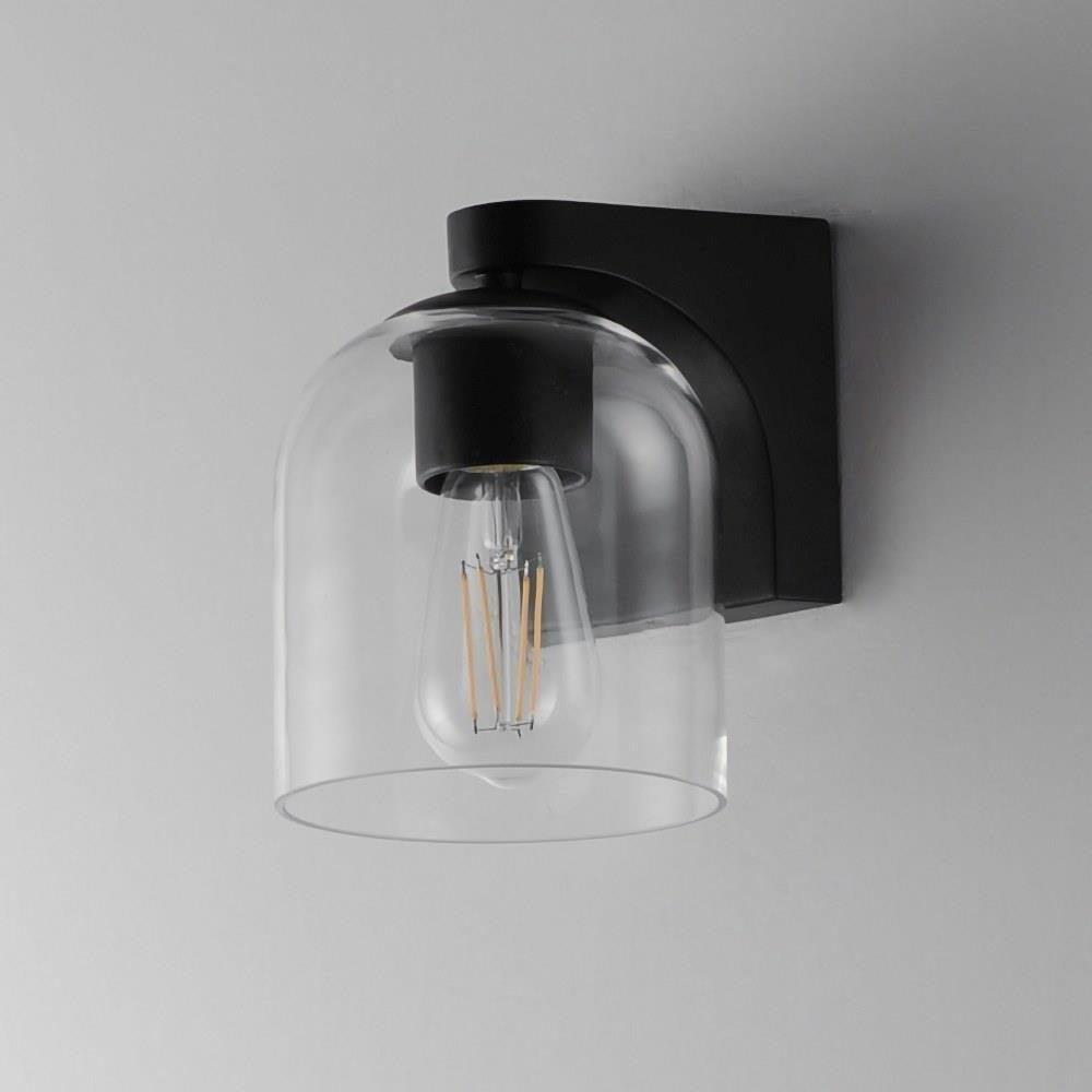 Maxim Lighting 21231MRBK Scoop Bath Vanity Wall Light Marble Black Angle View