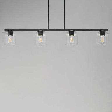 Maxim Lighting 21236MRNAB Scoop Linear Pendant Side Angle View