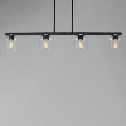 Maxim Lighting 21236MRBK Scoop Black Linear Pendant - Close Angle View