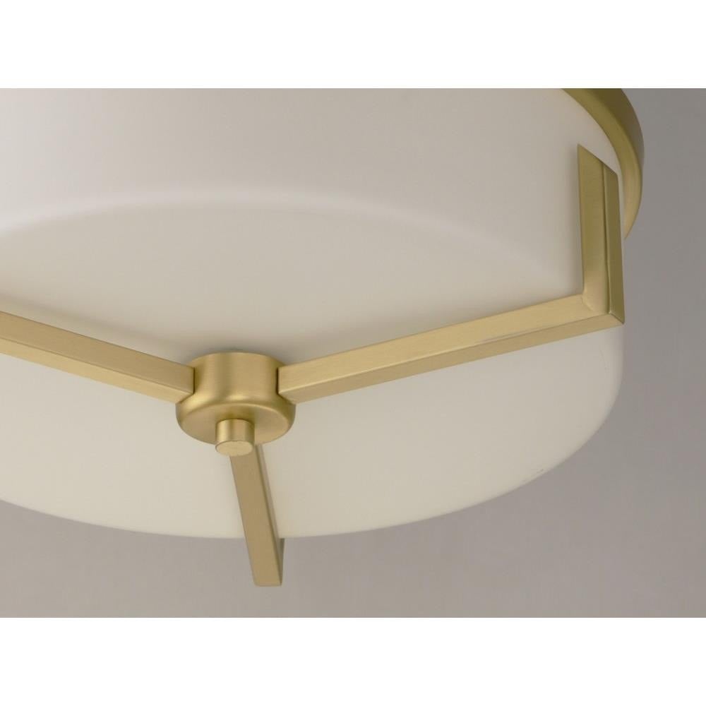 Maxim Lighting 21280SWSN Dart Flush Mount Ceiling Light - Close-Up Detail View