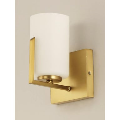 Maxim Lighting 21281SWSN Dart 1 Light 5.5 Inch Satin Brass Wall Sconce on Wall