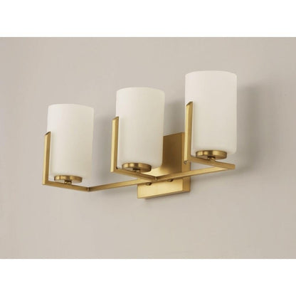 Maxim Lighting 21283SWSBR Dart 3 Light 21.25 inch Satin Brass Bath Vanity Wall Light - Angle View