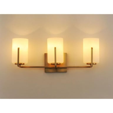 Maxim Lighting 21283SWSBR Dart 3 Light 21.25 inch Satin Brass Bath Vanity Wall Light - Lifestyle View